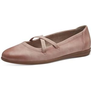 Jana Dames 8-22161-42 Ballerina's, Old Rose, 37 EU Breed, roze, 37 EU Breed