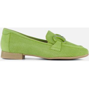Tamaris - Comfort Damesslippers - Groen - Leer - Verwisselbaar Voetbed