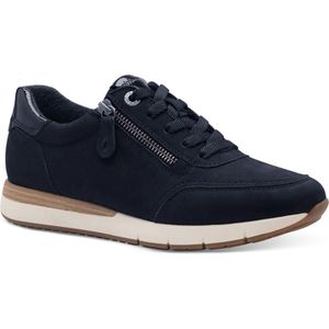 Tamaris Comfort Sneakers blauw Suede - Dames