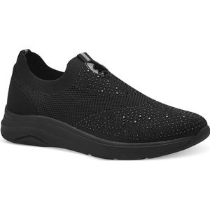 Jana 8-24765-42 mocassindames, zwart.