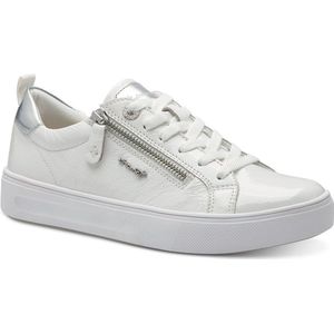 TAMARIS 8-83707-42 damessneakers, Wit gelakt