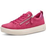 Tamaris Comfort damessneakers, plat met ritssluiting, vrije tijd, fuchsia, 41 EU
