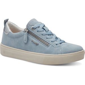 Tamaris - Comfort - Damessneakers - Blauw - Leer met T-Flow-technologie