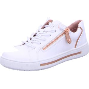 Jana - Sneakers - Wit - Roségoud - Veganistisch - Brede Pasvorm