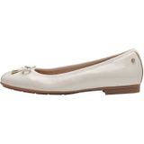 Tamaris - 8-82102-42 - Ballerina - Crèmepatent - Leer