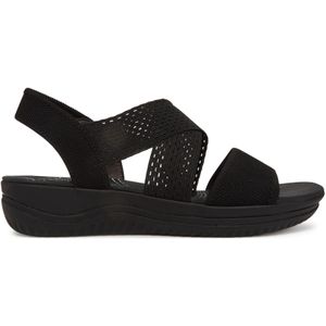 Jana - 28768-001 Sandalen - Zwart - Textiel - Vegan