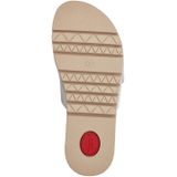 Tamaris - Muiltjes - Wit - Gevoerd - Klittenbandsluiting - Open Toe - Middelhoge Hak