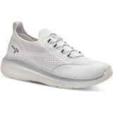 Jana - 8-83711-42 - Instappers - Wit/Lichtgrijs - Kunstleer