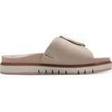 Muiltjes - Effen - Suède - Gevoerd - Middelhoge Hak