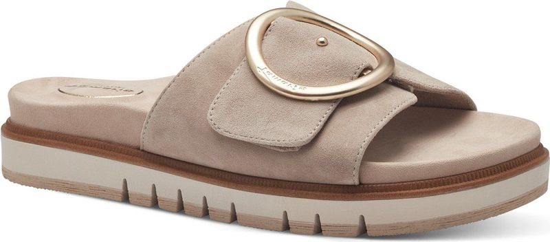 Muiltjes - Effen - Suède - Gevoerd - Middelhoge Hak