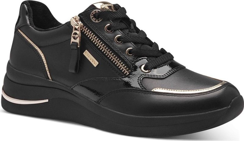 Tamaris - WIDEFIT - Sneakers - Zwart - Waterafstotend - Comfortabel