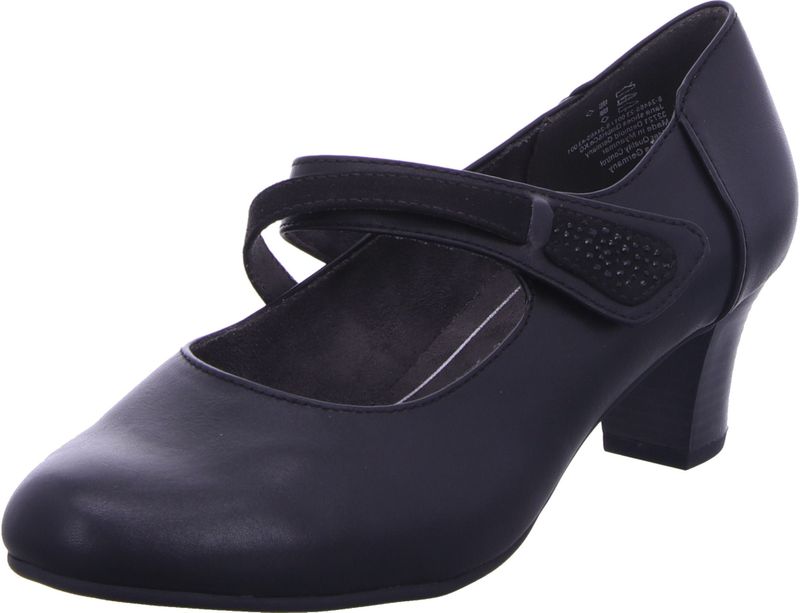 Jana - 8-24464-42 - Damespomp - Zwart - Synthetisch