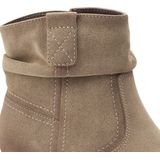 JANA - Enkellaarsjes - Bruin - Imitatieleer - Blokhak