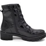 Jana - Dames Lace Boot - Enkellaarzen - Zwart - Veganistisch