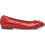 TAMARIS Ballerina - Rood - Leren - Veganistisch