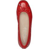 TAMARIS Ballerina - Rood - Leren - Veganistisch
