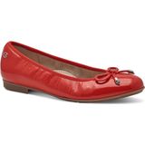 TAMARIS Ballerina - Rood - Leren - Veganistisch
