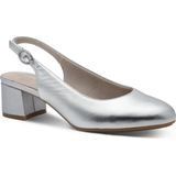 TAMARIS - Elegant Leren Damespumps - Zilver - Hoogwaardig Materiaal