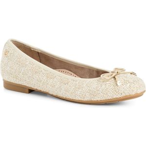 TAMARIS - Ballerina's - Beige Goud - Leer