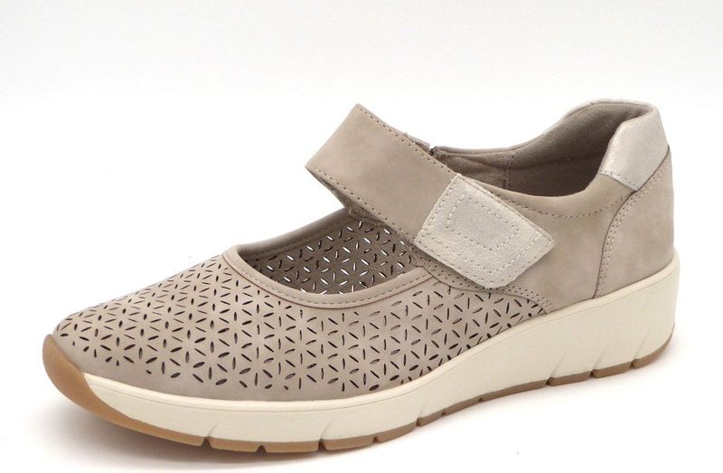 Jana - Bandschoenen - Denim Blauw - Klittenbandsluiting