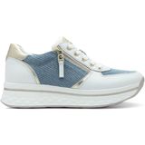 TAMARIS - Comfortabele Damessneakers - Jeans - Leer