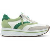 TAMARIS - Comfortabele Sneakers - Groen - Leer