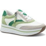 TAMARIS - Comfortabele Sneakers - Groen - Leer