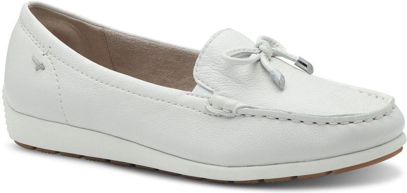 TAMARIS Comfort Damesslipper - Wit - Nappa