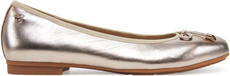 TAMARIS Ballerina - Lichtgoud - Veganistisch - Comfortabel en Stijlvol