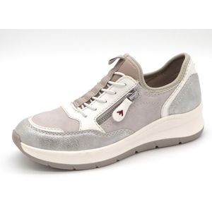 Jana - Platte Sneakers - Grijs - Vegan - Chunky Zool