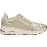 TAMARIS T-Flow Sneakers - Beige Glamour - Leer/Textiel/Synthetisch