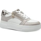TAMARIS Comfort Sneakers - Beige - Leer