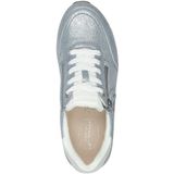 TAMARIS Comfort Sneakers - Blauw Glamour - Leer/Textiel/Synth