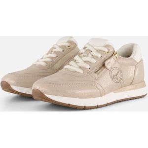 TAMARIS Sneaker Beige - Comfortabele Damessneaker met Materiaalmix