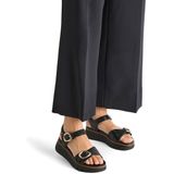TAMARIS Comfort Multiverstelbare Sandalen - Zwart - Hallux-vriendelijk - Hoogwaardig Materiaal