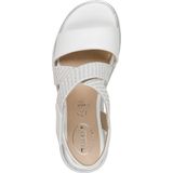 TAMARIS Comfort Platte Sandalen - Wit - HALLUX-VRIENDELIJK - Hoogwaardig Materiaal