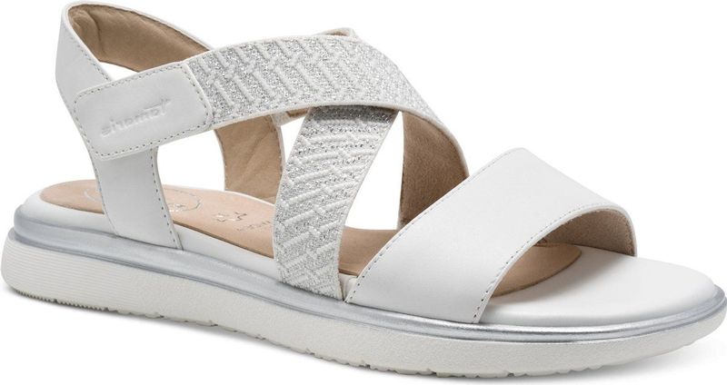 TAMARIS Comfort Platte Sandalen - Wit - HALLUX-VRIENDELIJK - Hoogwaardig Materiaal