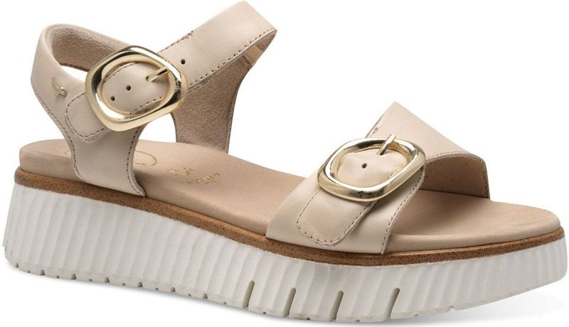 TAMARIS Comfort Multiverstelbare Sandalen - Ivoor - Hallux-Vriendelijk - Hoogwaardig Materiaal