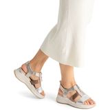 TAMARIS Comfort Damessandalen - Metallic Comb - Hallux-Vriendelijk - Hoogwaardig Materiaal