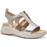 TAMARIS Comfort Damessandalen - Metallic Comb - Hallux-Vriendelijk - Hoogwaardig Materiaal