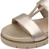 Tamaris - Damessandalen - Goud - Sleehak - Hoogwaardig Materiaal