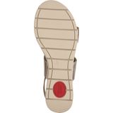 Tamaris - Damessandalen - Goud - Sleehak - Hoogwaardig Materiaal