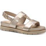 Tamaris - Damessandalen - Goud - Sleehak - Hoogwaardig Materiaal