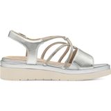 TAMARIS Comfort Sandalen - Zilver - Hallux-vriendelijk - Duurzaam Materiaal
