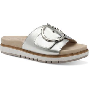Tamaris - Damesslippers - Zilver - Leer