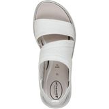 Tamaris - 8-88727-44 - Sandalen - Wit-Zilver - Hallux-Vriendelijk