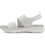 Tamaris - 8-88727-44 - Sandalen - Wit-Zilver - Hallux-Vriendelijk
