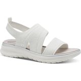 Tamaris - 8-88727-44 - Sandalen - Wit-Zilver - Hallux-Vriendelijk