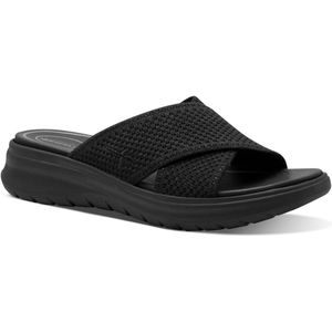 TAMARIS - Comfort - Damessandalen - Zwart - Wide Fit - Wasbaar