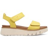 Tamaris - Damessandalen - Geel - Verstelbaar - Comfortabel